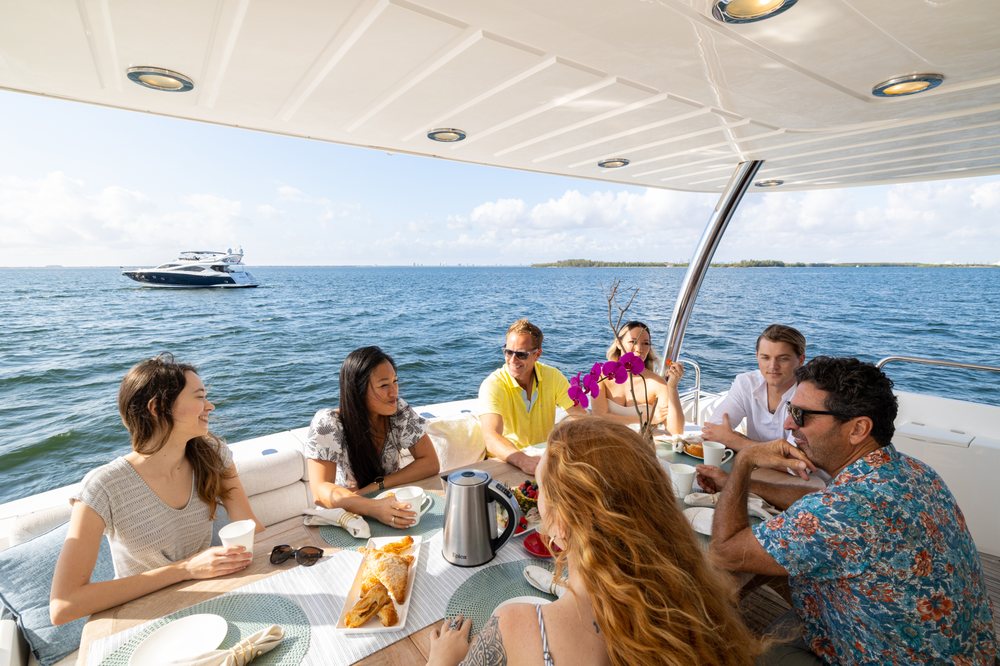Charter boat cruise on the water